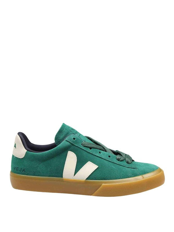 Sneakers Campo In Camoscio Colore Verde