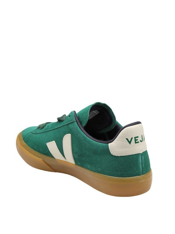 Sneakers Campo In Camoscio Colore Verde