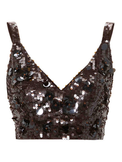 Top Con Paillettes Luminose