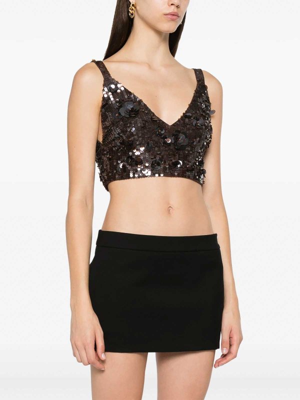 Top Con Paillettes Luminose