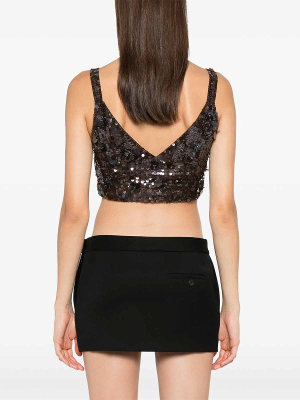 Top Con Paillettes Luminose