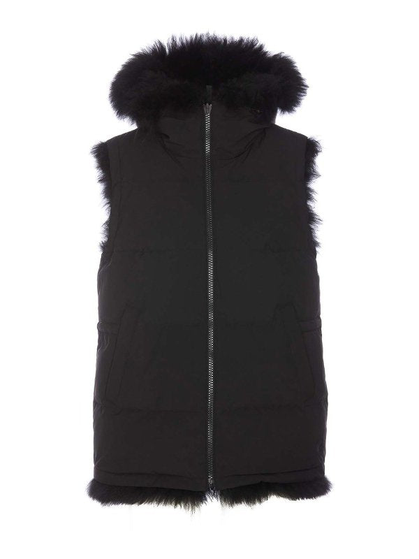 Gilet Reversibile Nero Un Lato