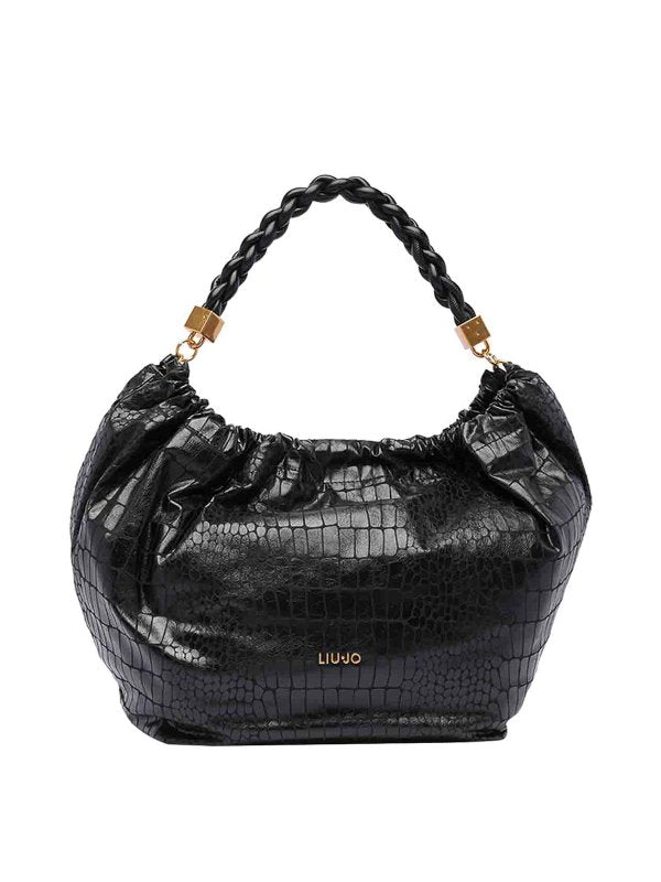 Borsa Hobo Grande Con Logo