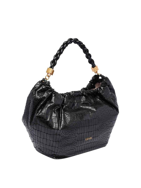 Borsa Hobo Grande Con Logo