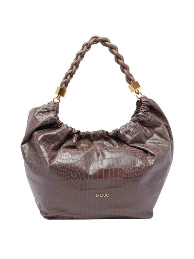 Borsa Hobo Grande Con Logo