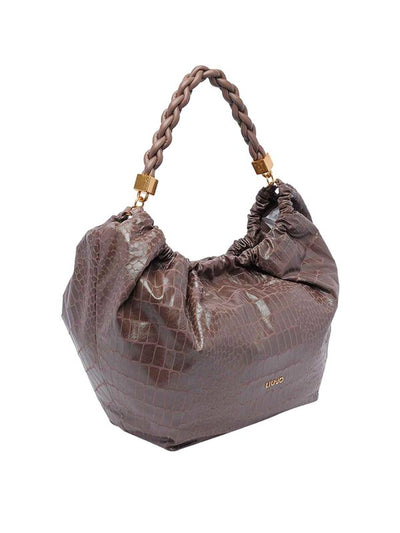 Borsa Hobo Grande Con Logo