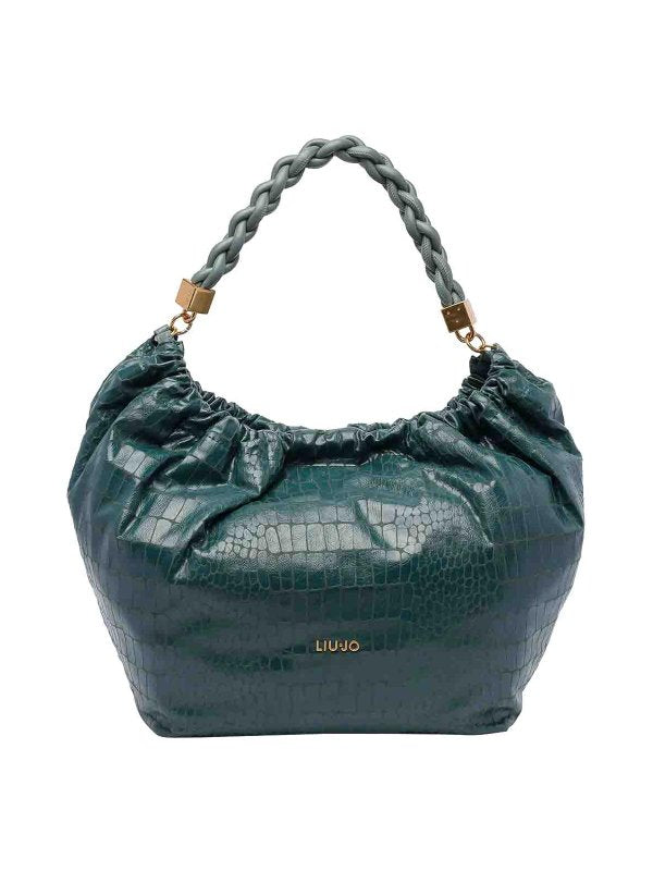 Borsa Hobo Grande Con Logo