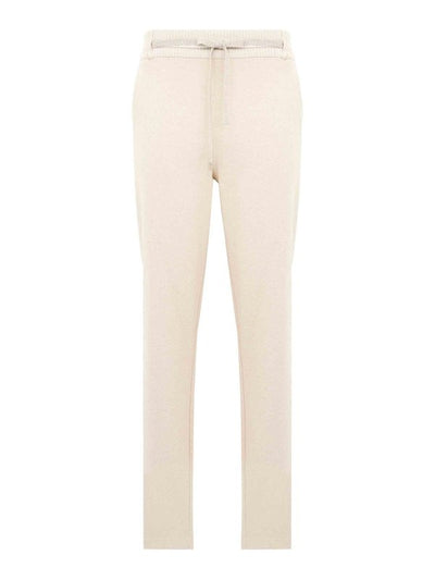 Pantaloni In Lana E Cashmere Con Coulisse