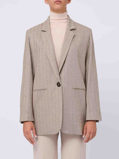 Blazer Monopetto Con Spacco