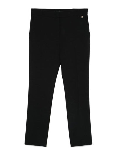 Pantaloni Elasticizzati Con Piega Stirata