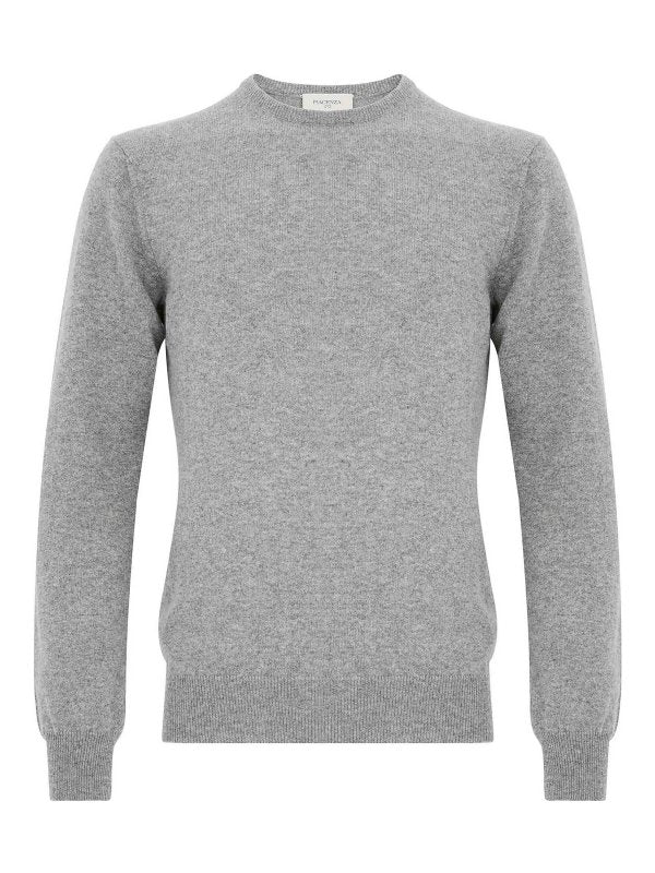 Maglione Girocollo In Cashmere Grigio