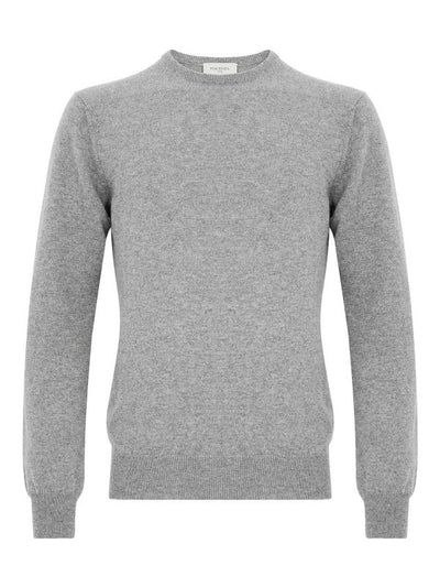 Maglione Girocollo In Cashmere Grigio