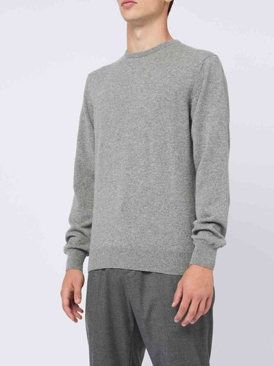 Maglione Girocollo In Cashmere Grigio