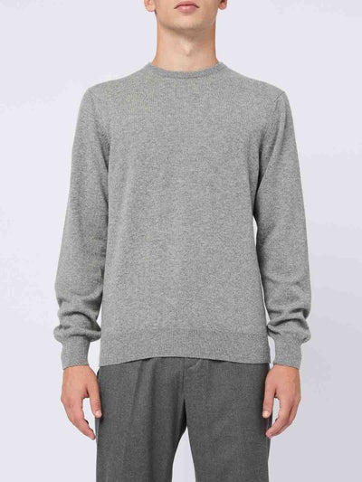 Maglione Girocollo In Cashmere Grigio