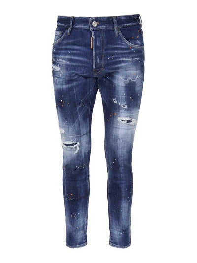 Jeans In Denim Di Cotone