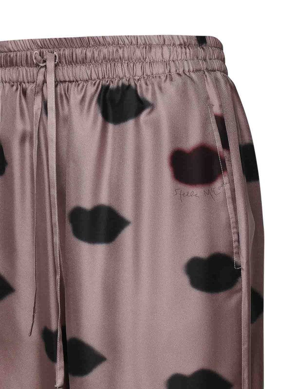 Pantaloni Lips Con Elastico In Vita