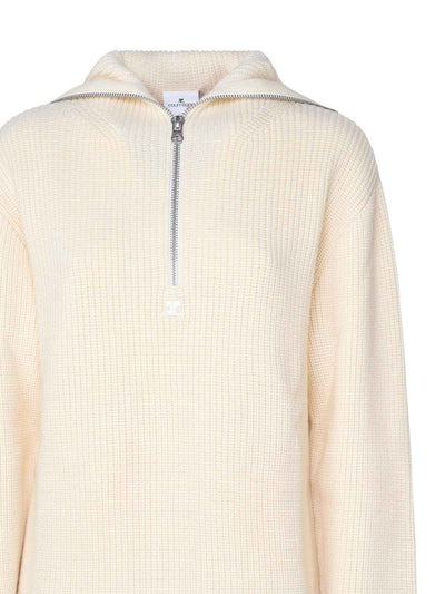 Maglione In Lana Con Cappuccio E Zip