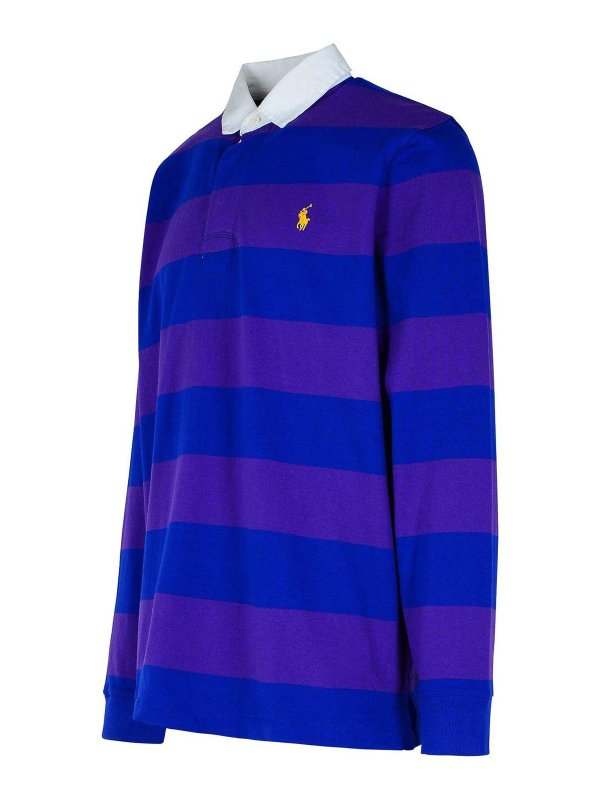 Polo Rugby In Cotone Viola