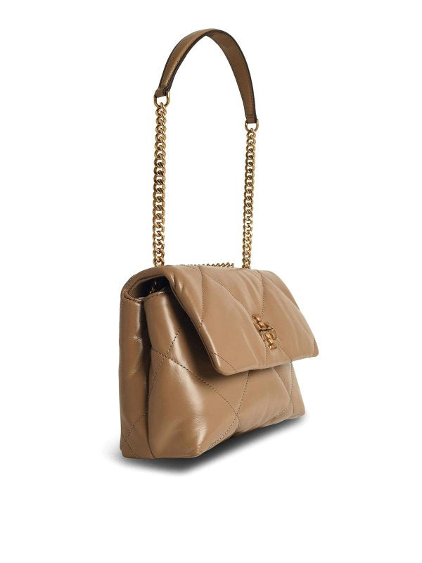 Borsa A Tracolla Picola In Pelle Beige