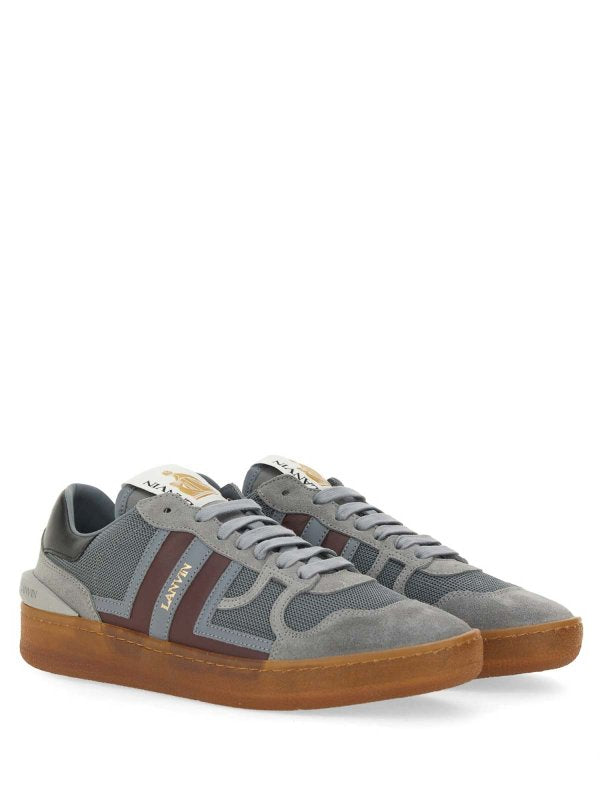 Sneaker In Pelle Scamosciata Mesh E Nappa