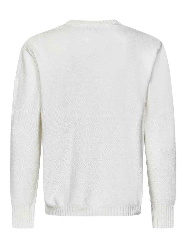 Maglione Girocollo Bianco