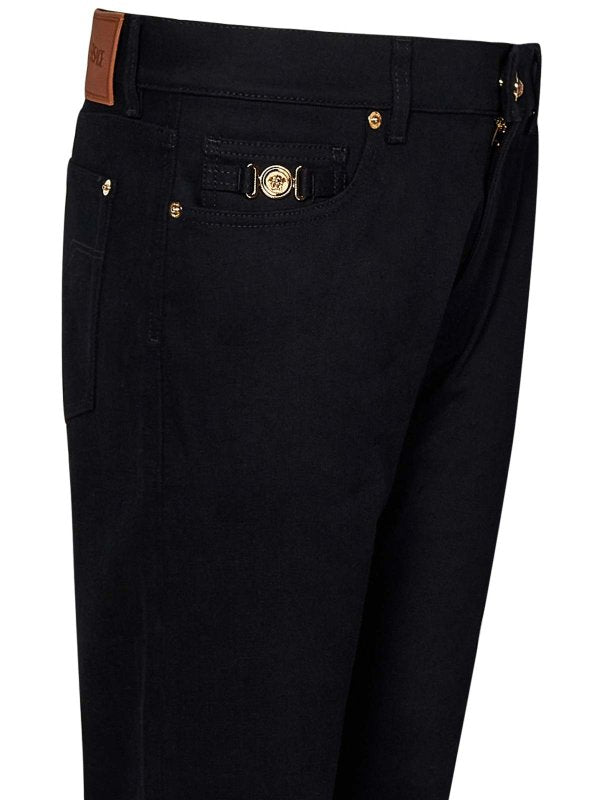 Jeans Skinny Fit In Denim Stretch Nero