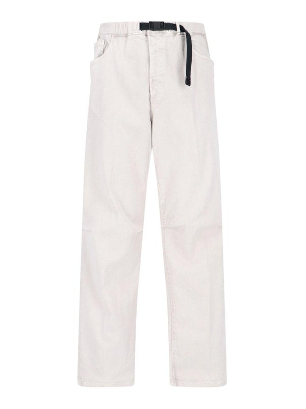 Pantaloni Dritti Con Cintura