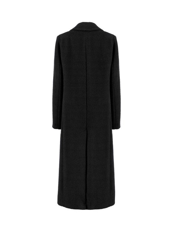 Cappotto A Polo Lungo Nero