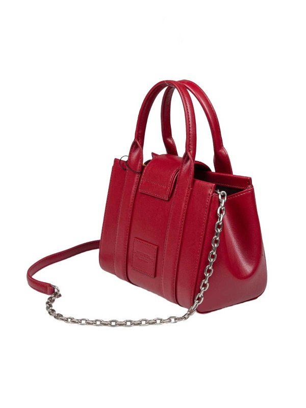 The Mini Tote In Pelle Colore Rosso