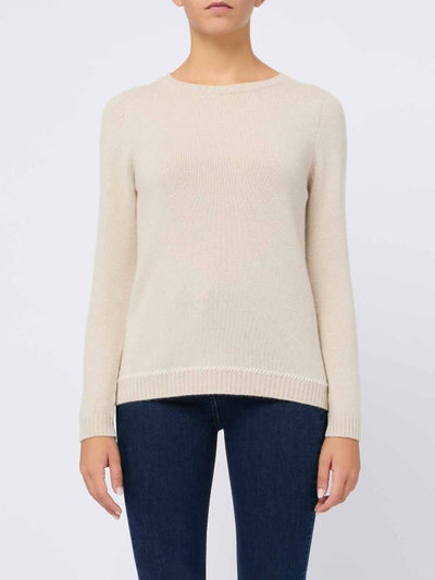 Maglia Girocollo In Cashmere