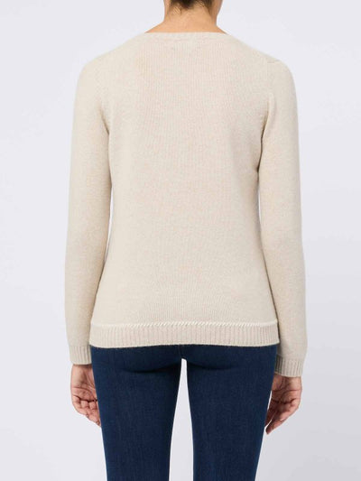 Maglia Girocollo In Cashmere