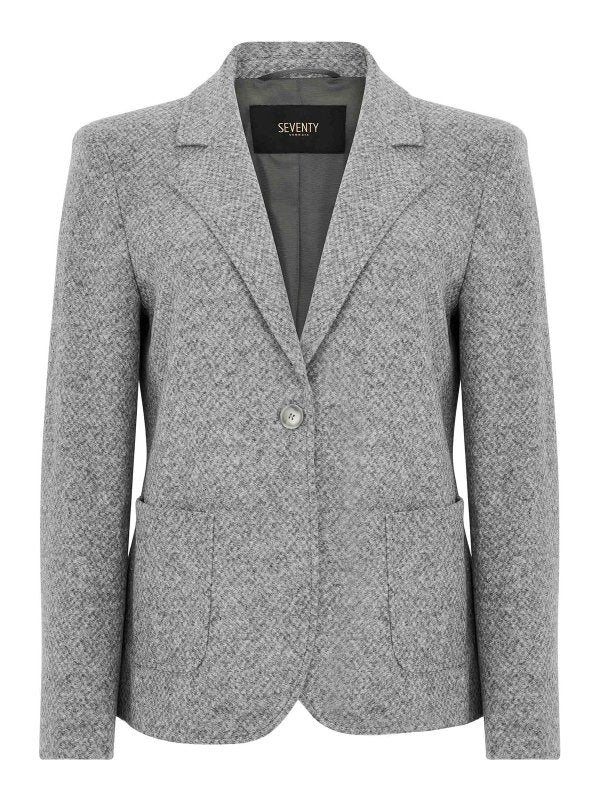 Blazer Monopetto In Lana