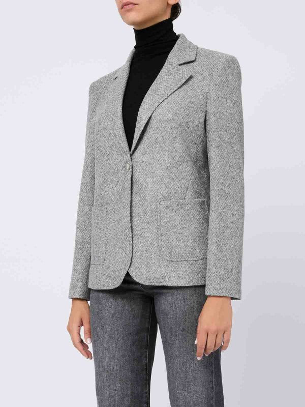 Blazer Monopetto In Lana