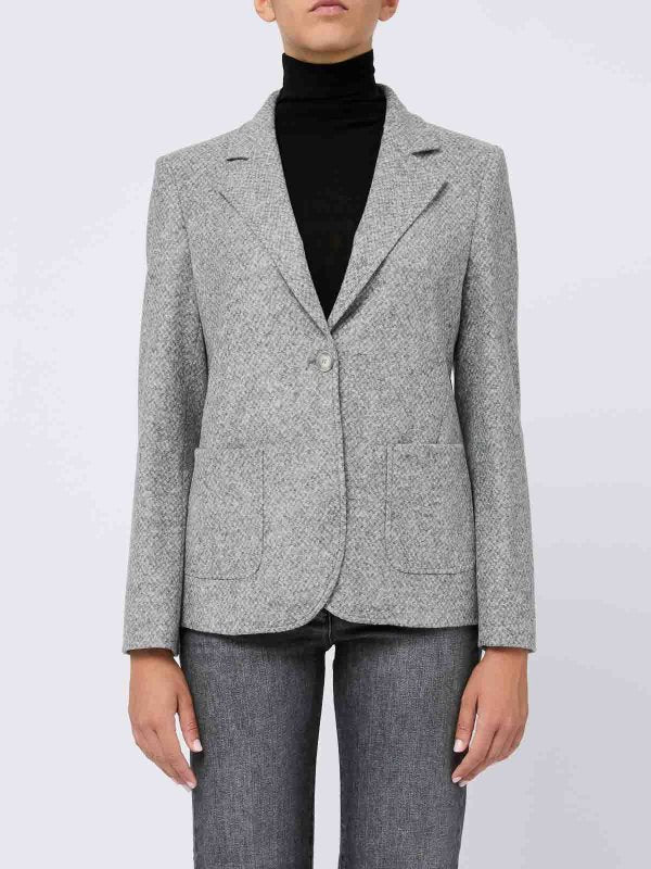 Blazer Monopetto In Lana