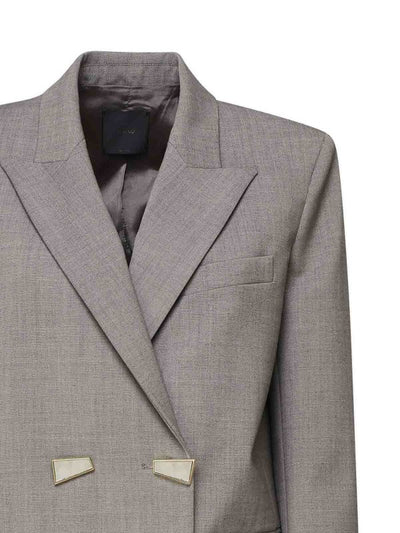 Blazer Con Bottoni Geometrici A Specchio