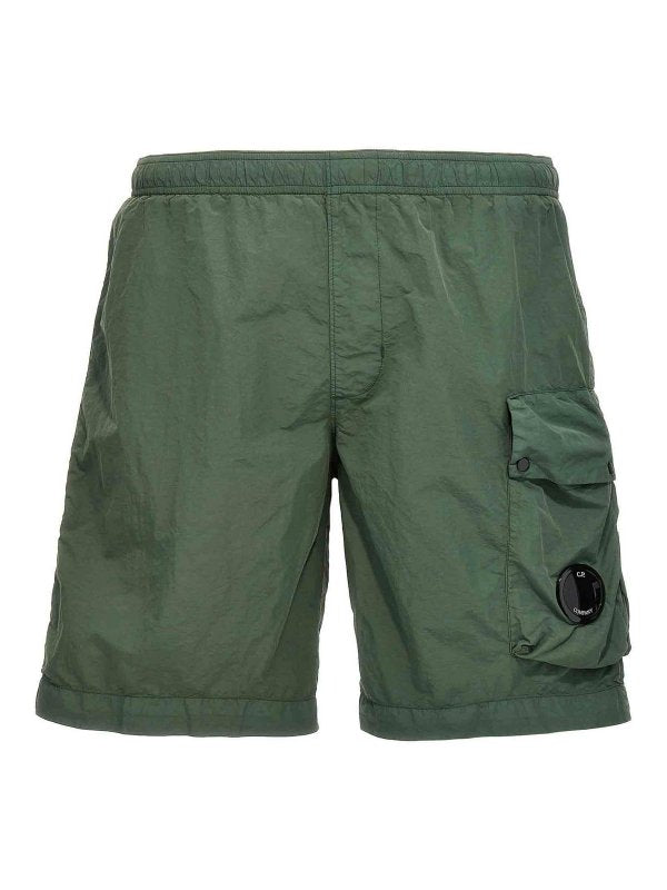 Logo Badge Cargo Swim Shorts