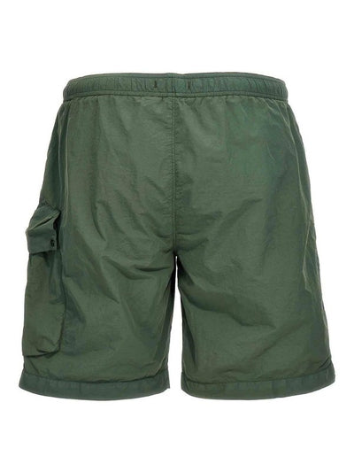 Logo Badge Cargo Swim Shorts