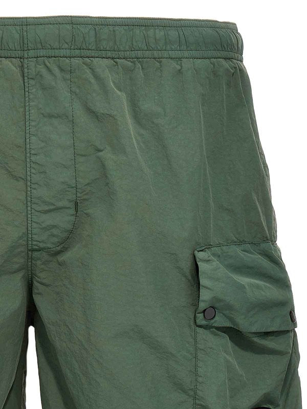 Logo Badge Cargo Swim Shorts