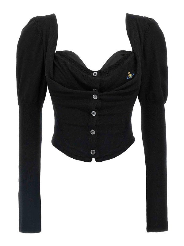 Cardigan Con Corsetto Bea