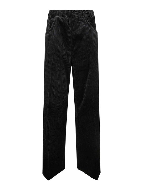 Pantaloni Larghi Casual Con Coulisse In Vita