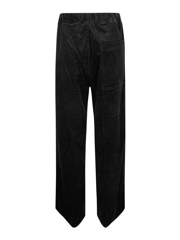 Pantaloni Larghi Casual Con Coulisse In Vita