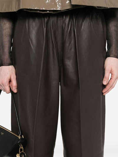 Pantaloni In Pelle Aquila