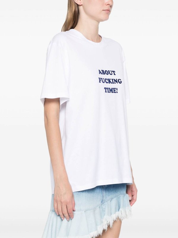 T-shirt In Cotone About Time