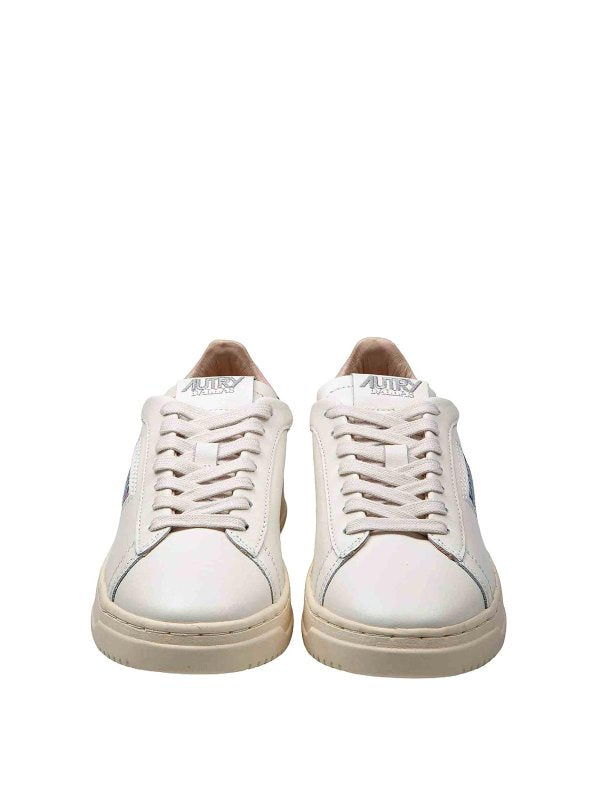 Sneakers Dallas In Pelle Colroe Bianco/rosa