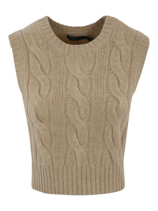 Gilet In Lana E Cashmere