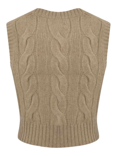 Gilet In Lana E Cashmere