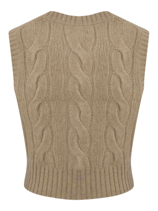 Gilet In Lana E Cashmere