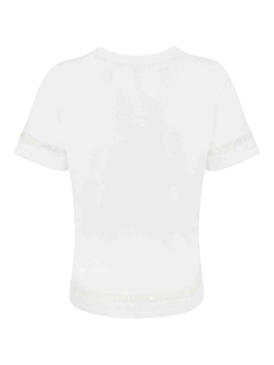 T-shirt In Cotone Con Logo Ricamato