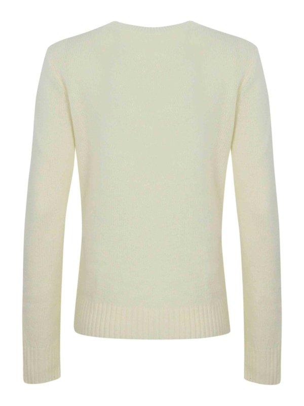 Maglia In Lana E Cashmere Con Ricamo