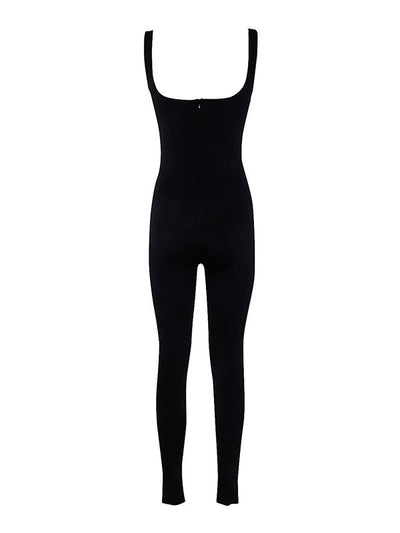 Catsuit Con Collo Quadrato - Nylon Spandex